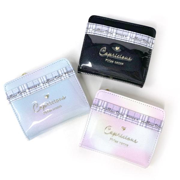 キッズ 財布 子供 女子 二つ折り さいふ 韓国 サイフ ハート かわいい 2つ折り財布 黒 紫 白...