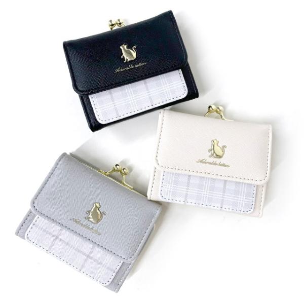 ミニ財布 三つ折り がま口 小学生 女の子 かわいい 高校生 中学生 レディース 小学生 財布 小学...