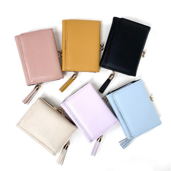 ミニ 財布 レディース ミニ財布 プチプラ 三つ折り がま口財布 高校 中学 小学生 コンパクト タ...