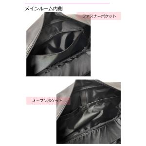 スクールバッグ 合皮 黒 茶 高校生 中学生 ...の詳細画像4