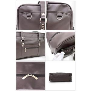 スクールバッグ 合皮 黒 茶 高校生 中学生 ...の詳細画像5