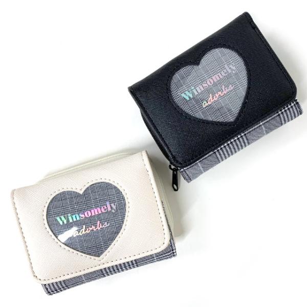 財布 キッズ 女子 三つ折りミニ ミニ財布 ファスナー ハート さいふ 中学 小学校 韓国 Piri...