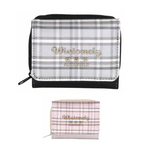 財布 キッズ 女子 三つ折りミニ ミニ財布 ファスナー さいふ 中学 小学校 韓国 コンパクト Pi...