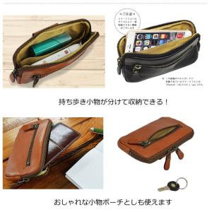 スマホケース ベルト通し 横 本革 ベルトルー...の詳細画像3