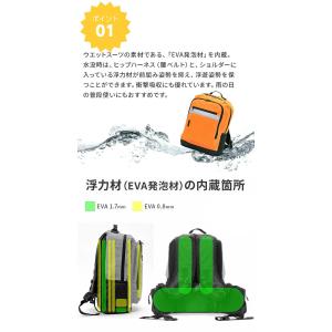 水に浮くリュック 防災リュック 水害対策 地震...の詳細画像1