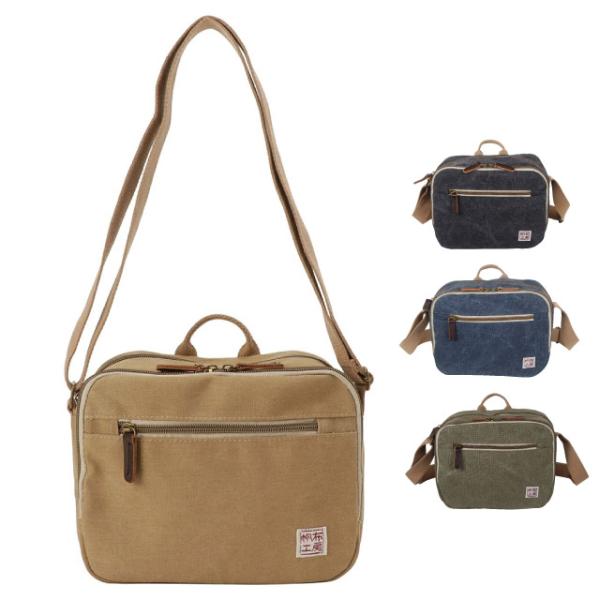 斜めがけバッグ メンズ 布 帆布 ショルダーバッグ レディース 斜め掛け 10号帆布 ミニ 小さめ ...