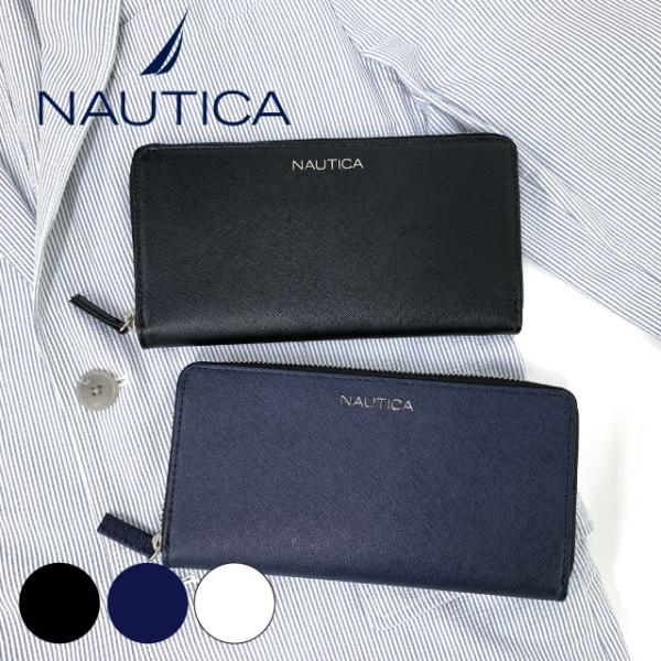 NAUTICA 長財布 メンズ ラウンドファスナー 財布 ロングウォレット 小銭入れ ノーティカ ラ...