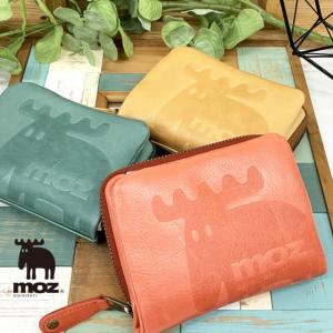 二つ折り財布 レディース ブランド 代 30代 40代 使いやすい 折りたたみ財布 Moz モズ Elk ラウンド二つ折り財布 かばんや 通販 Yahoo ショッピング