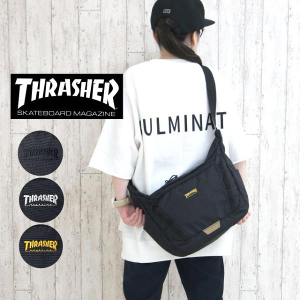 斜めがけバッグ メンズ おしゃれ カジュアル ショルダーバック a4 通勤 通塾  THRASHER...