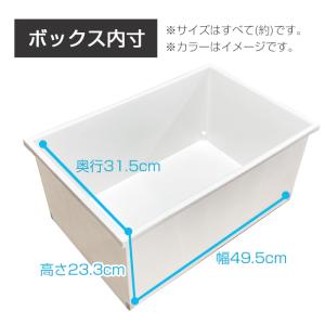 収納ボックス Lタイプ 黒 ブラック モノトー...の詳細画像2