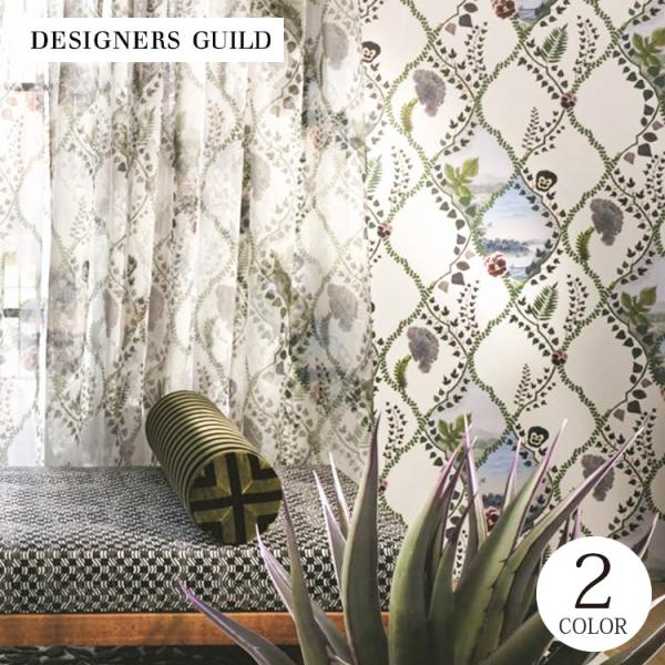 輸入壁紙 クロス テシード イギリス製 花 風景 パンジー 湖 絵画 DESIGNERS GUILD...