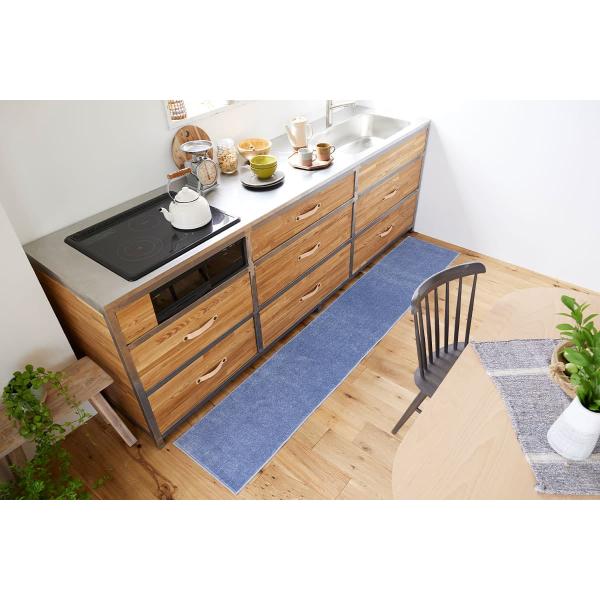 大特価！在庫限り スミノエ 45×270cm ソリッディー キッチンマット 洗える 賃貸 一人暮らし...