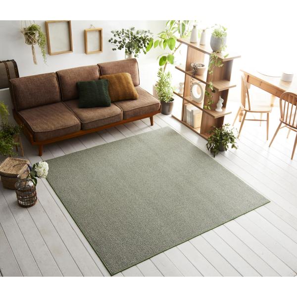 大特価！在庫限り スミノエ 190×190cm フォルテ ラグ 高耐久性 賃貸 一人暮らし のリビン...