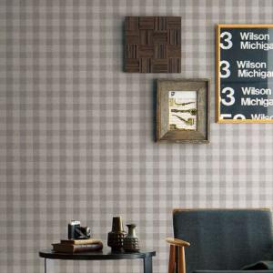 壁紙 のりなし クロス 国産壁紙 ジオメトリック チェック ベージュ ライトグレー 防かびサンゲツ Re 7992 Re 7993 Diyリフォームのお店 かべがみ道場 通販 Paypayモール