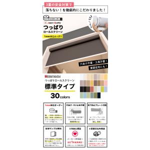 ロールスクリーン つっぱり ロールカーテン 突...の詳細画像1
