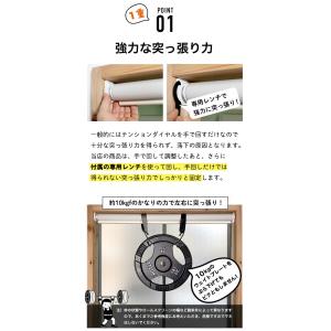 ロールスクリーン つっぱり 抗菌 防臭 ロール...の詳細画像3