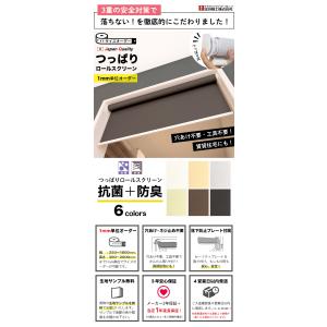 ロールスクリーン つっぱり 抗菌 防臭 ロール...の詳細画像1