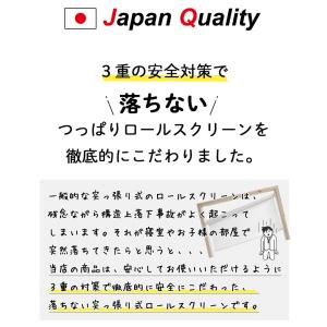 ロールスクリーン つっぱり 抗菌 防臭 ロール...の詳細画像2