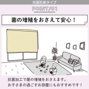 ロールスクリーン ロールカーテン オーダー 抗...の詳細画像2