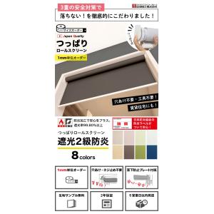 つっぱり ロールスクリーン オーダー 1mm単...の詳細画像1