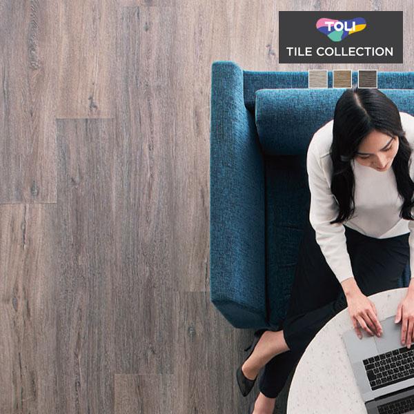 東リ ビニル床タイル LVT 2022-2025 プリントタイル ロイヤルウッド・ロング グランドエ...