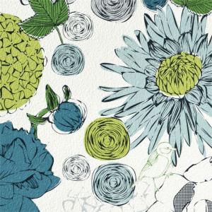 サンプル 国産 クロス フィンレイソン SRE-7931 おしゃれ DIY 張り替え ヴェランタ 花柄 植物柄 北欧 フェミニン カラフル