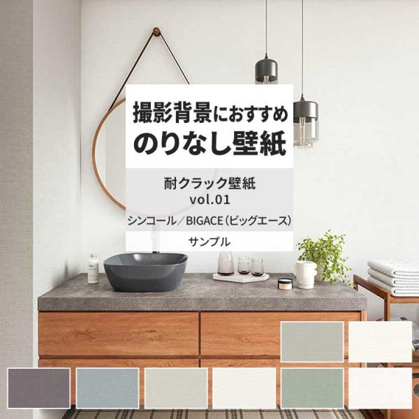 壁紙 サンプル A4 壁紙クロス 塗り壁調 無地 ナチュラル 耐クラックシンコール DIY 壁紙の上...