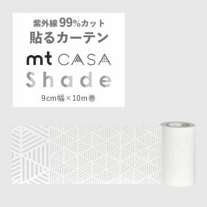 マスキングテープ 窓 ガラス 目隠し 幅広 mt casa shade mtcs9001 レース 三角 白 ホワイト 9cm×10m巻｜kabegamiya-honpo