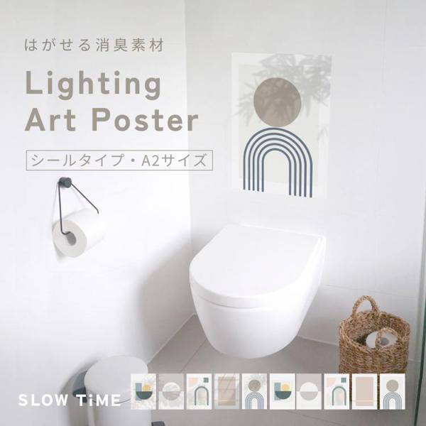 ウォールステッカー おしゃれ 消臭 抗菌 アートポスター はがせる ウォールシール A2 ナチュラル...