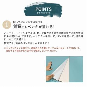 ペンキが塗れる 貼ってはがせる 壁紙 シール ...の詳細画像3