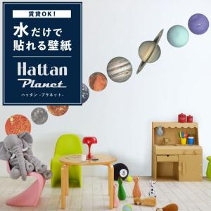 はがせる ステッカー 惑星 宇宙 壁紙 セット Hattan Planet ハッタン プラネット 惑星 9柄 1セット 再湿タイプ