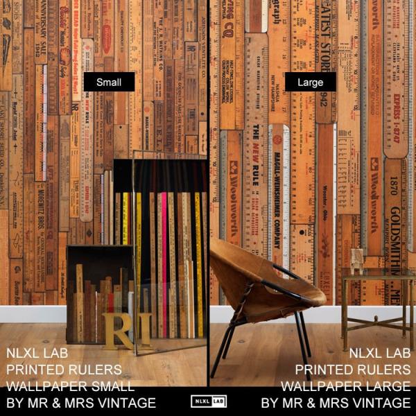 壁紙 はがせる 輸入壁紙 NLXL LAB PRINTED RULERS WALLPAPER 1ロー...