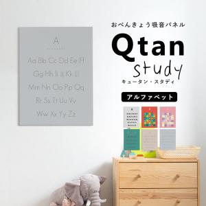 アルファベット アートパネル 吸音パネル 60cm×80cm 入学祝 知育 学習 Qtan Study キュータンスタディ｜kabegamiya-honpo