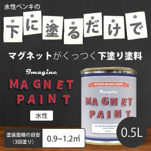 ペンキ マグネットがくっつく 水性ペンキ イマジンマグネットペイント 500ml