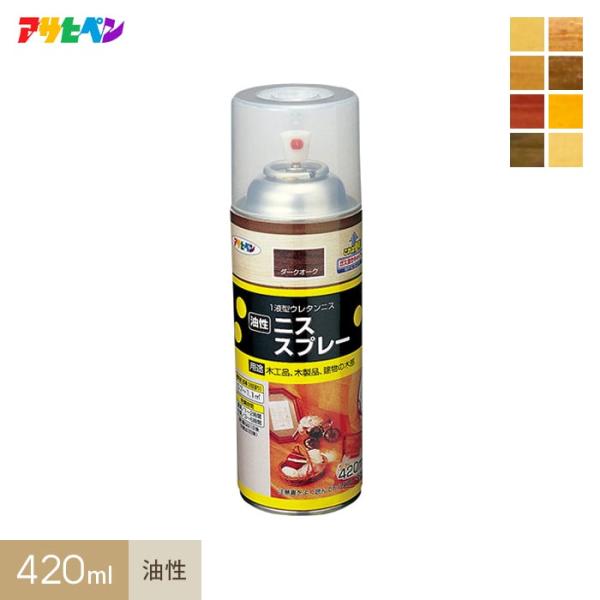 塗料 アサヒペン ニススプレー 420ml