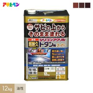 塗料 紫外線、汚れ、塩害をトリプルブロックする高機能塗料 超耐久シリコンアクリルトタン用スーパー 12kg｜kabegamiyasan