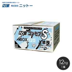 パテ 上塗パテ ニットー NS コンセプトS120 12kg/箱(3kg×4)｜kabegamiyasan