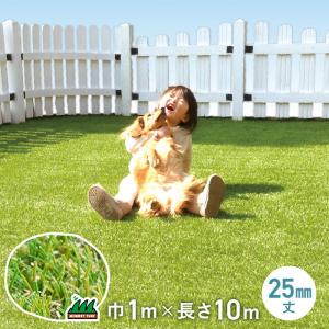 人工芝 高機能＆つぶれにくい 形状記憶リアル人工芝 メモリーターフ 25mm丈 （1m×10m）