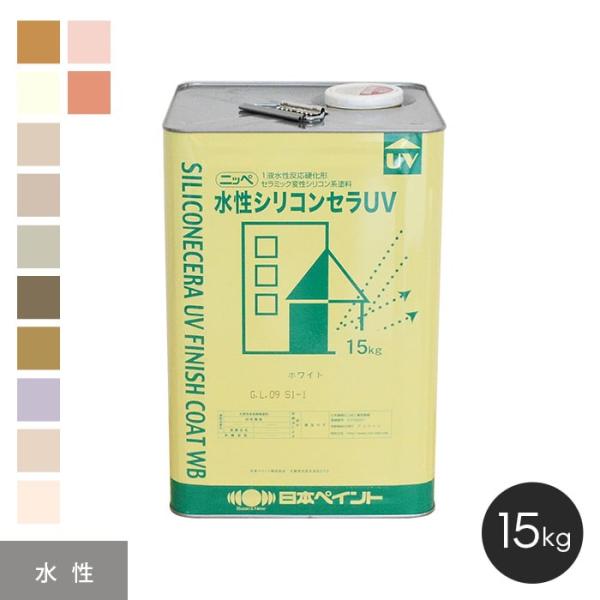 塗料 日本ペイント 水性シリコンセラUV 15kg 4