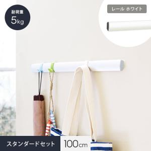 ピクチャーレール インテリアレール lino スタンダードセット (レール色：ホワイト100cm)*01/12__ln-rz1000wh-set-｜kabegamiyasan