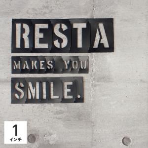 C.H.HANSON プラスチック ステンシルプレート 46ピース英数字セット