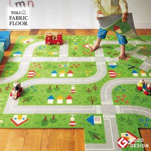 (法人・個人事業主様は送料無料) タイルカーペット 洗える 吸着 防音 東リ ファブリックフロア キッズロード 6枚