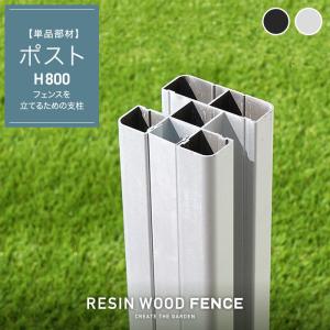 人工木フェンス RESTA RESIN WOOD FENCE ポスト H800｜kabegamiyasan