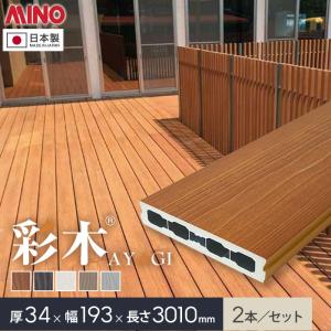ウッドデッキ MINO ハイブリッド彩木材 厚み34×幅145×長さ3010mm