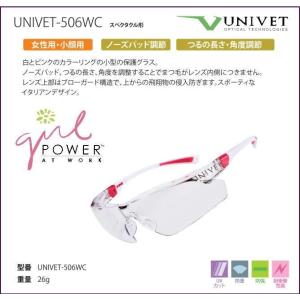 UNIVET 女性用保護めがね 506WC　クリアーレンズ