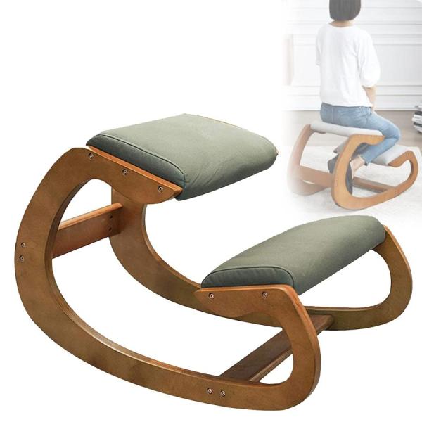 バランスチェア イージー 学習椅子 木製 骨盤サポートチェア 座椅子 腰痛 オフィスチェアー 高齢者...