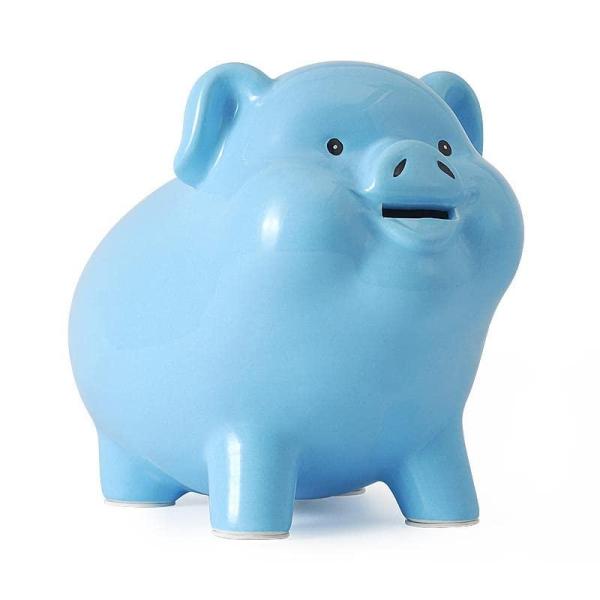 猪の世界  あけられない 豚 500円玉 札 硬貨 誕生日プレゼント 陶磁器
