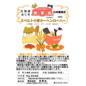 北海道産スペルト小麦粉ホーヘンローハー750ｇ｜誇夢技北海道