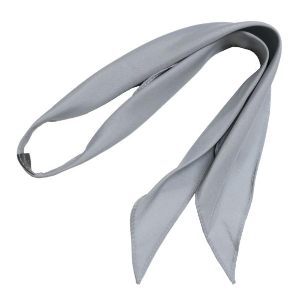 メール便可   細い スカーフ ウエスタン カウボーイスカーフ タイ ライトグレー SCF009