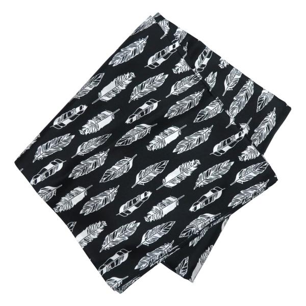 メール便可 シルク スカーフ フェザー 羽 ワイルドラグ 大判スカーフ カウボーイ 黒 ブラック S...